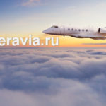 Заказ самолета в любую точку мира Luxury private jetliner flying above clouds.